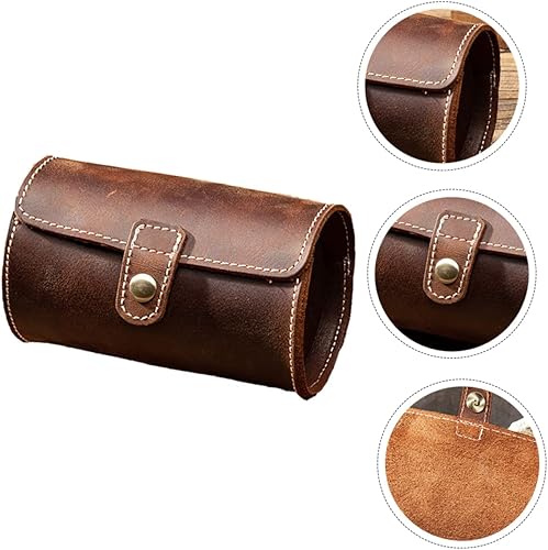 Vista 9 de Holibanna 3 unids 2 caja de reloj de viaje caja reloj soporte reloj reloj vitrina relojes para hombre contenedor de almacenamiento reloj organizador