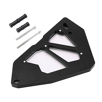 Engine Chain Guard, Waterproof Colorfast High Strength Front Sprocket Cover CNC Aluminium Alloy Replacement for Z250 Z300 Ninja 250 300 2013-2017 for Repair(black)