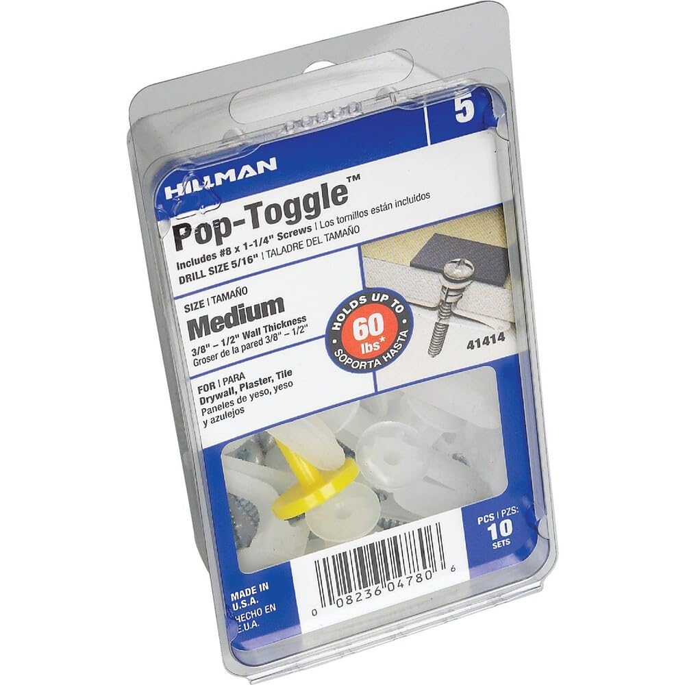 Zinc Toggle Anchors - 10 Pack -2 Zinc Toggle Anchors - 10 Pack -2