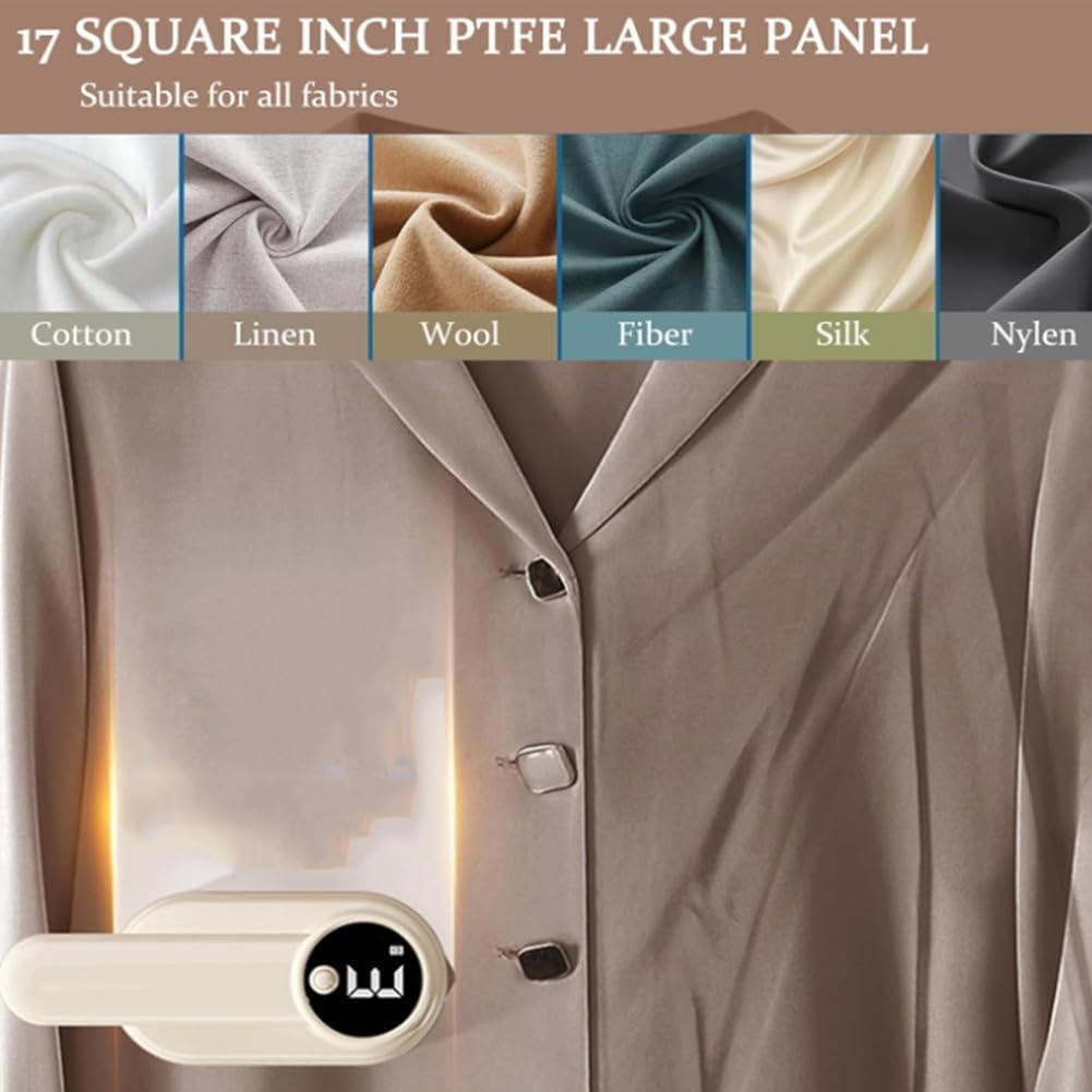 Portable Handheld Iron, 1000W Mini Rotary Iron for Travel & Home, Fast Heating Wrinkle Remover, Compact Hanging Design, Efficient Clothing Steamer