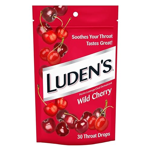 Luden's Wild Cherry Throat Drops | Deliciously Soothing | 30