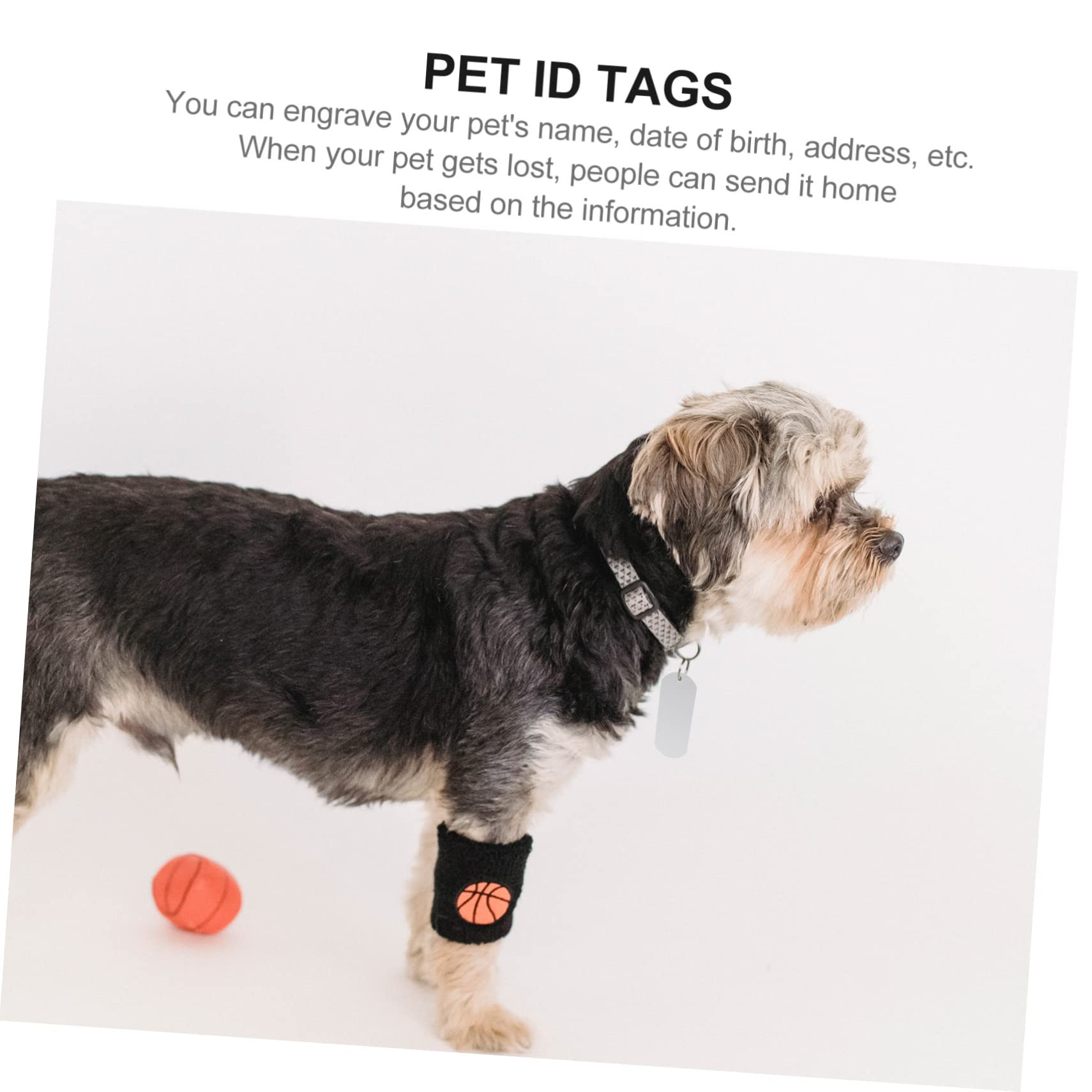 Mipcase Lot De 5 Médailles Gravées pour Animaux De Compagnie en Aluminium pour Chiens Et Chats Fabriquées À La Main 20 Pièces X 5