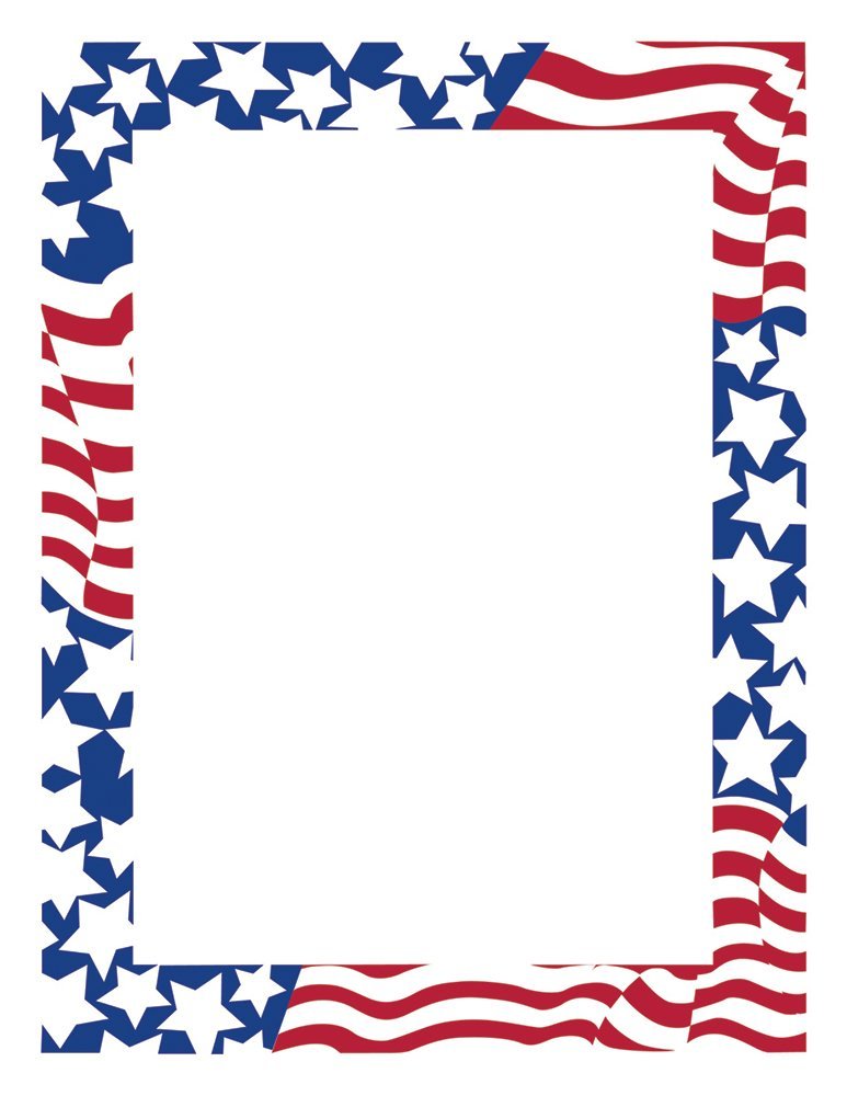 Great Papers! Stars & Stripes Letterhead, 80 Count, 8.5"x11" (2014300)