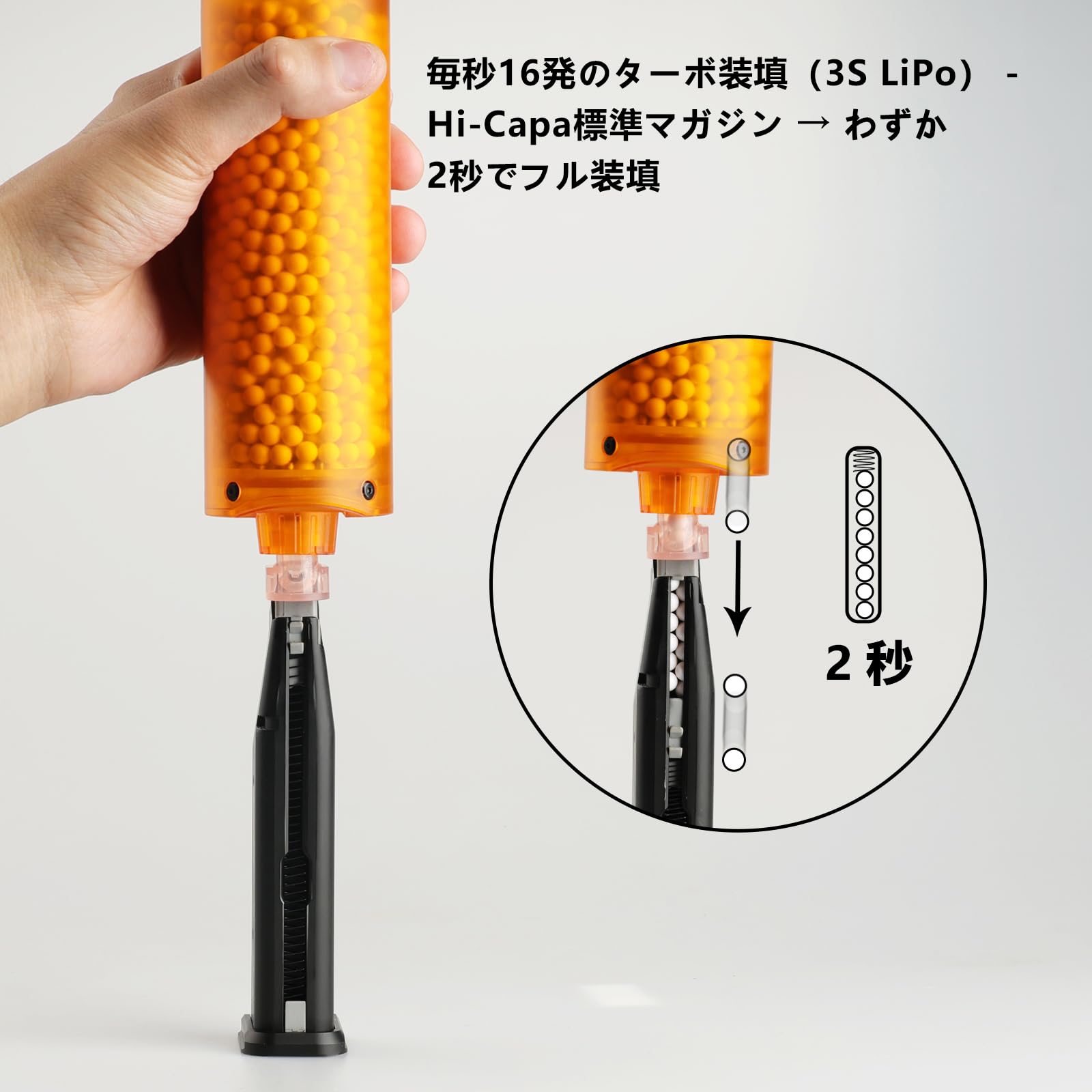 T238 電動BB スピードローダー Lite ホワイト 純正バッテリー付 Amazon | T238 電動BBスピードローダー Lite Edition エアソフト用