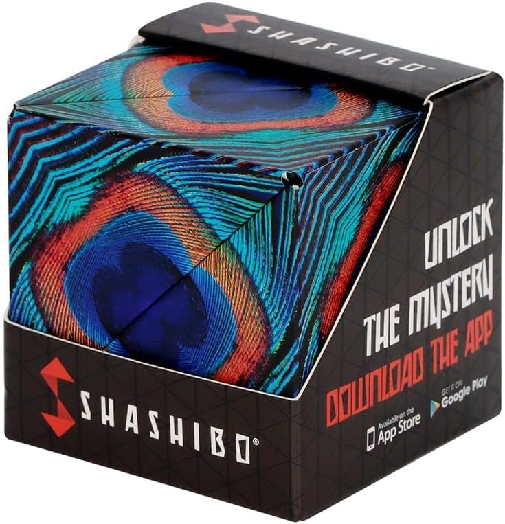 Shashibo Shape Shifting Box - Award-Winning STEM Fidget Toy with Ultra Strong Magnets - Puzzle Cube Transforms Into 100+ Shapes, Perfect Sensory Gift for Kids, Teens, and Adults (Wings)