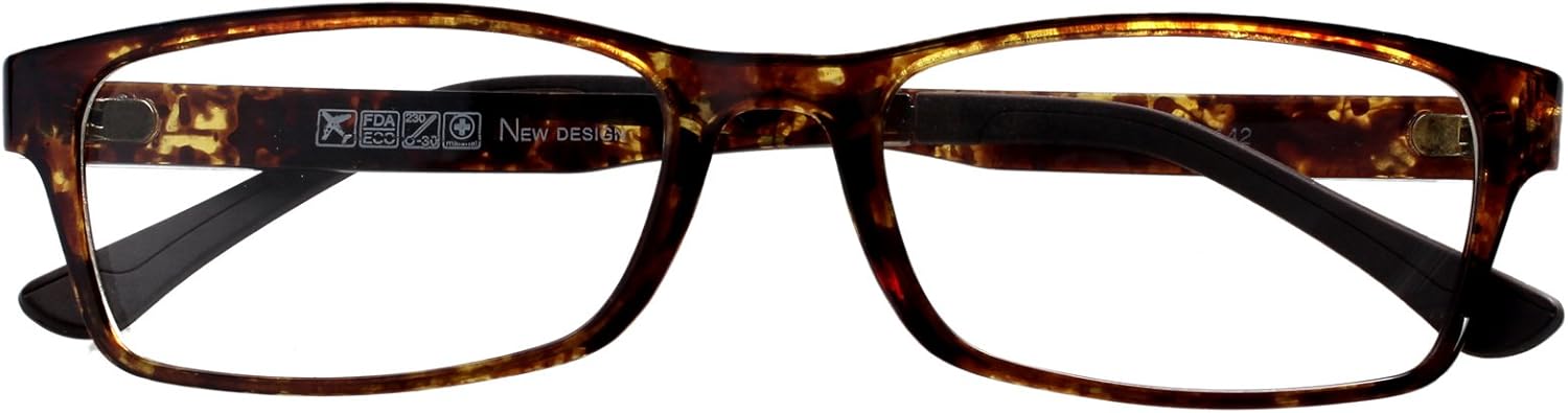 HUIHUIKK 1PRS Nearsighted Short-Sighted Lightweight Glasses **These are not reading glasses**