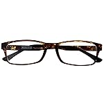 HUIHUIKK Distance Glasses Tortoiseshell Frame nearsighted Myopia Glasses**These are not reading glasses**