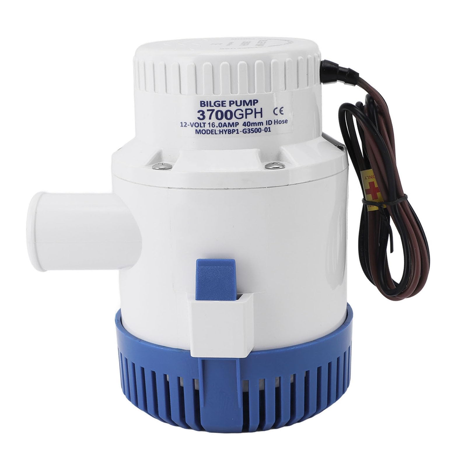 3700 GPH Bilge Pump for Boats, Low Noise, 12V 24V Plumbing Electric Rule Bilge Pump with Rustproof Plastic ABS Housing, Suitable for Ponds Pools Spa Centers Silence Boat RV (24V)