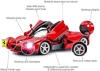Ferrari LaFerrari リモコン付きミニカー Amazon.com: 100 CLASSIC Officially Licensed RC Ferrari