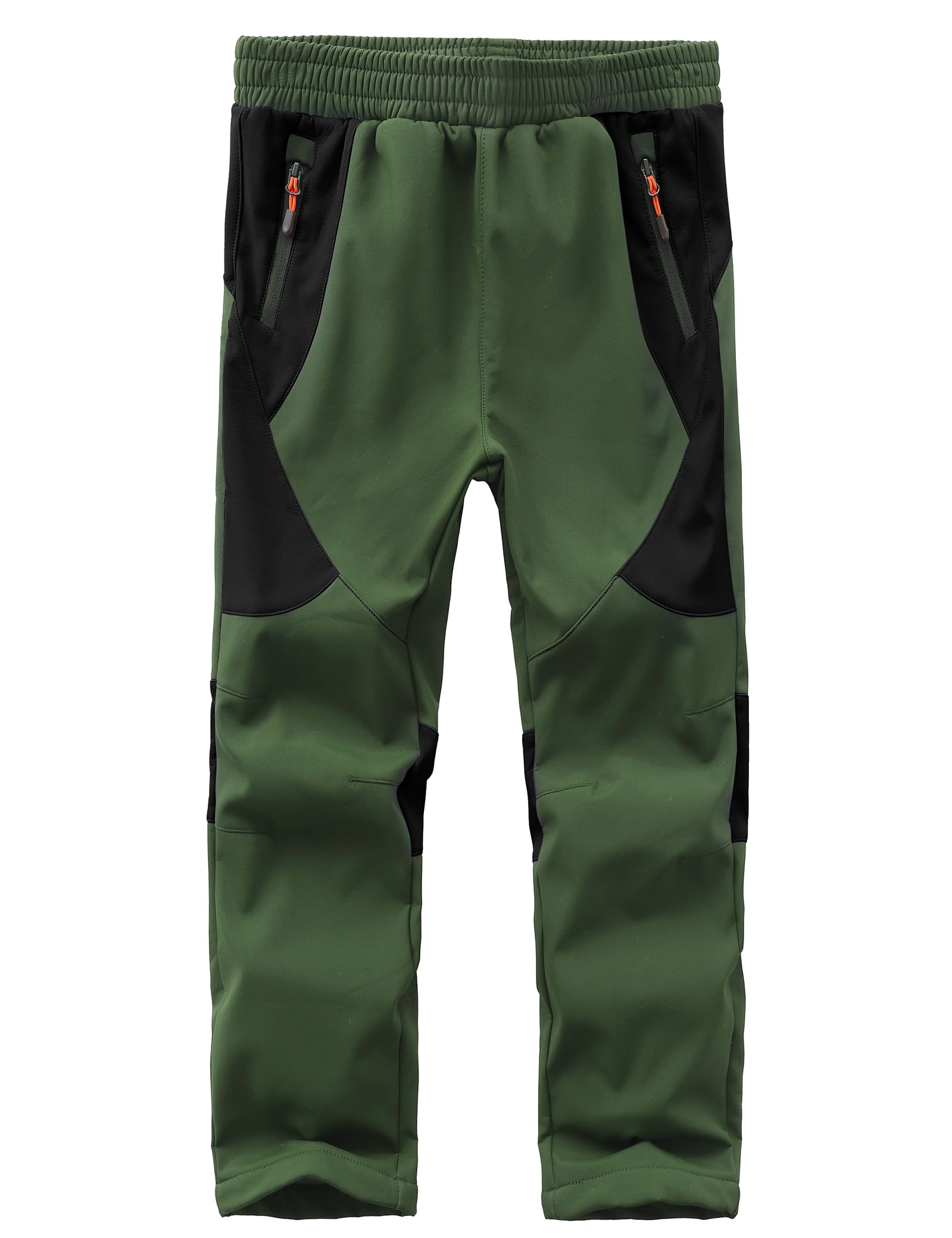 Pantalones de Softshell para niños con Forro Polar Pantalones Impermeables para niños, Pantalones de esquí para niño Senderismo Pantalones de Lluvia Pantalones