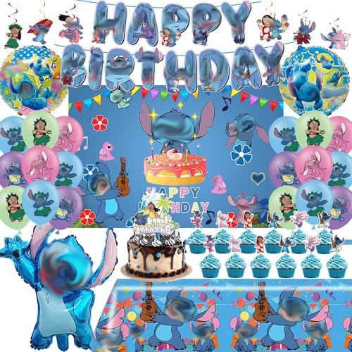 53 PCS Party Decorations Include Birthday Banner, Latex Balloons,...
