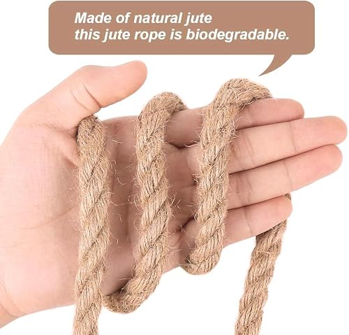 Corde en Jute 10 mm x 30 m Grosse Naturelle pour DIY, Jardin Déco Bricolage – vue 2