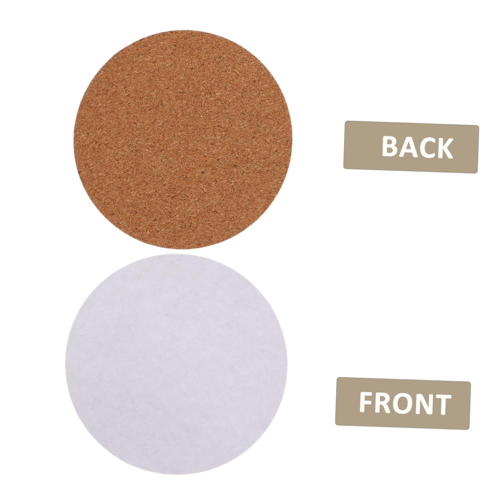 DOITOOL 5 Series Coasters De Autoadhesivos De Posavasos Redondos Aislantes para Bebidas Almohadillas Antideslizantes para Tazas Y Vasos Protección para Mesas De Comedor Y 60 Piezas X 5