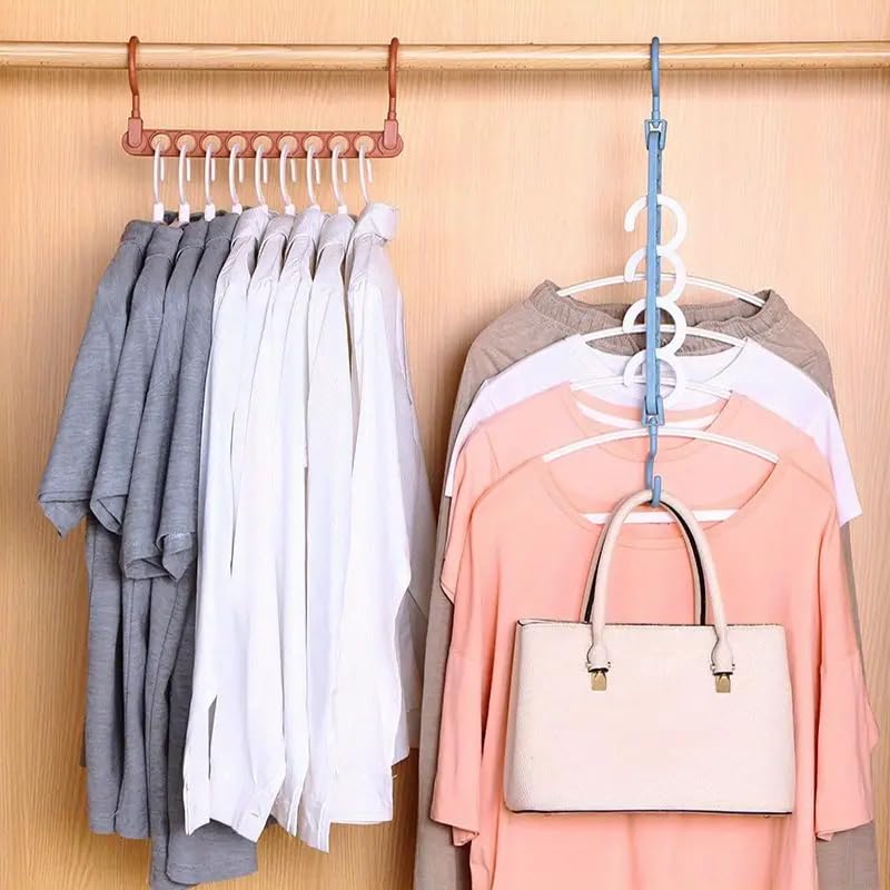 VIVITO Space Saving Hangers Strudy Closet Hangers Space Saving fo...