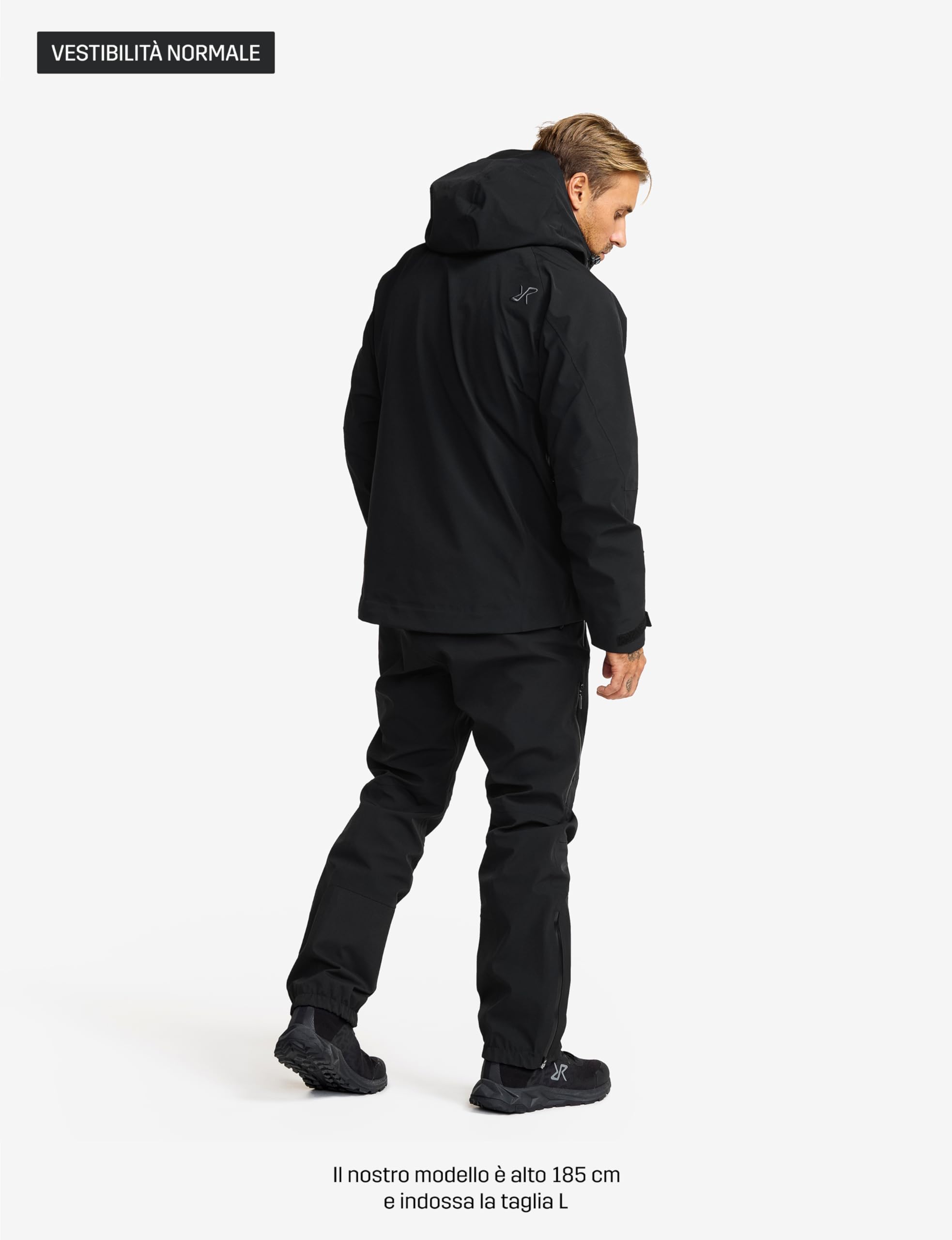 RevolutionRace Cyclone 3L Shell Jacket da Uomo, Giacca Impermeabile con Riflettori Recco per l'escursionismo
