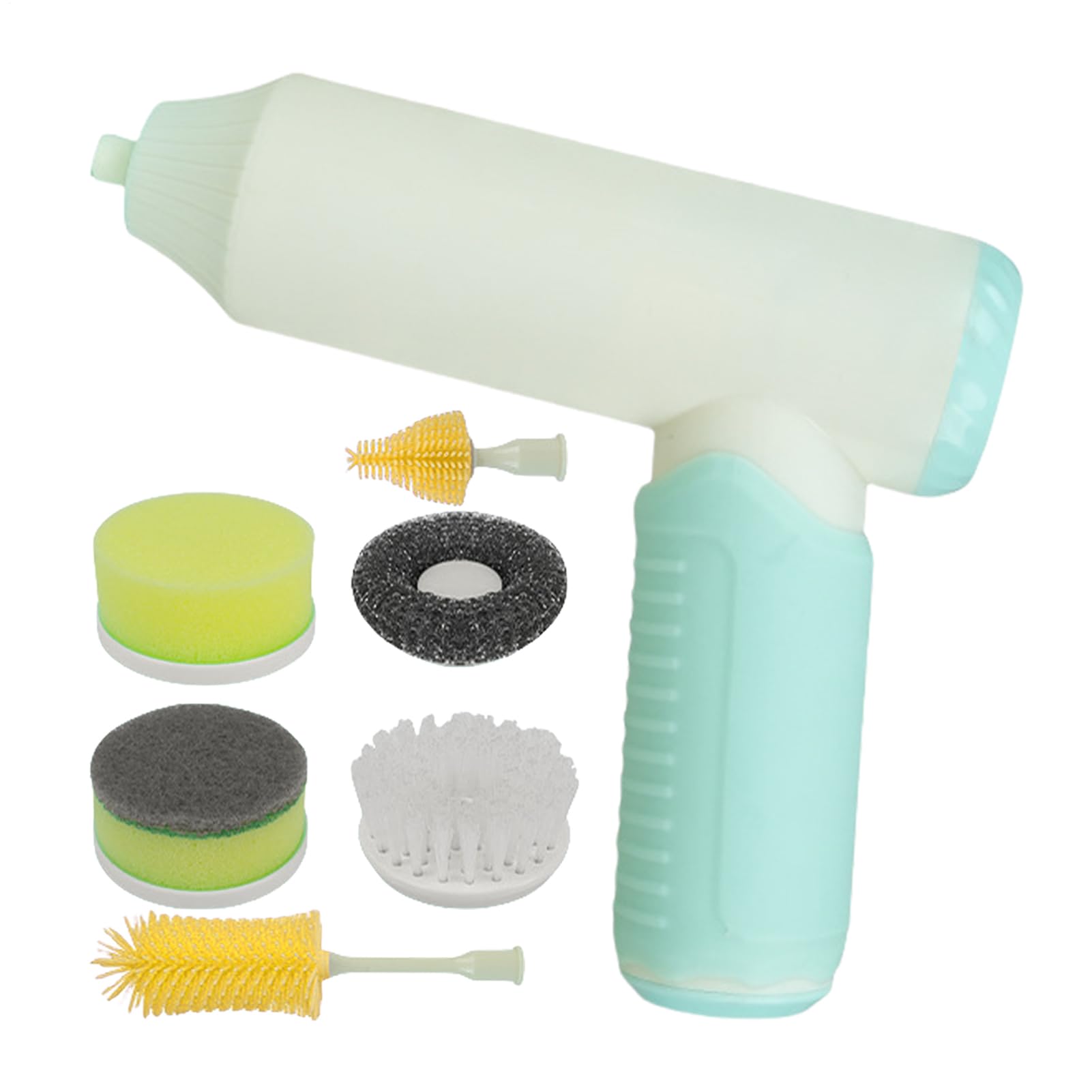 Gommage de nettoyage électrique rechargeable avec brosses pour la vaisselle et la douche