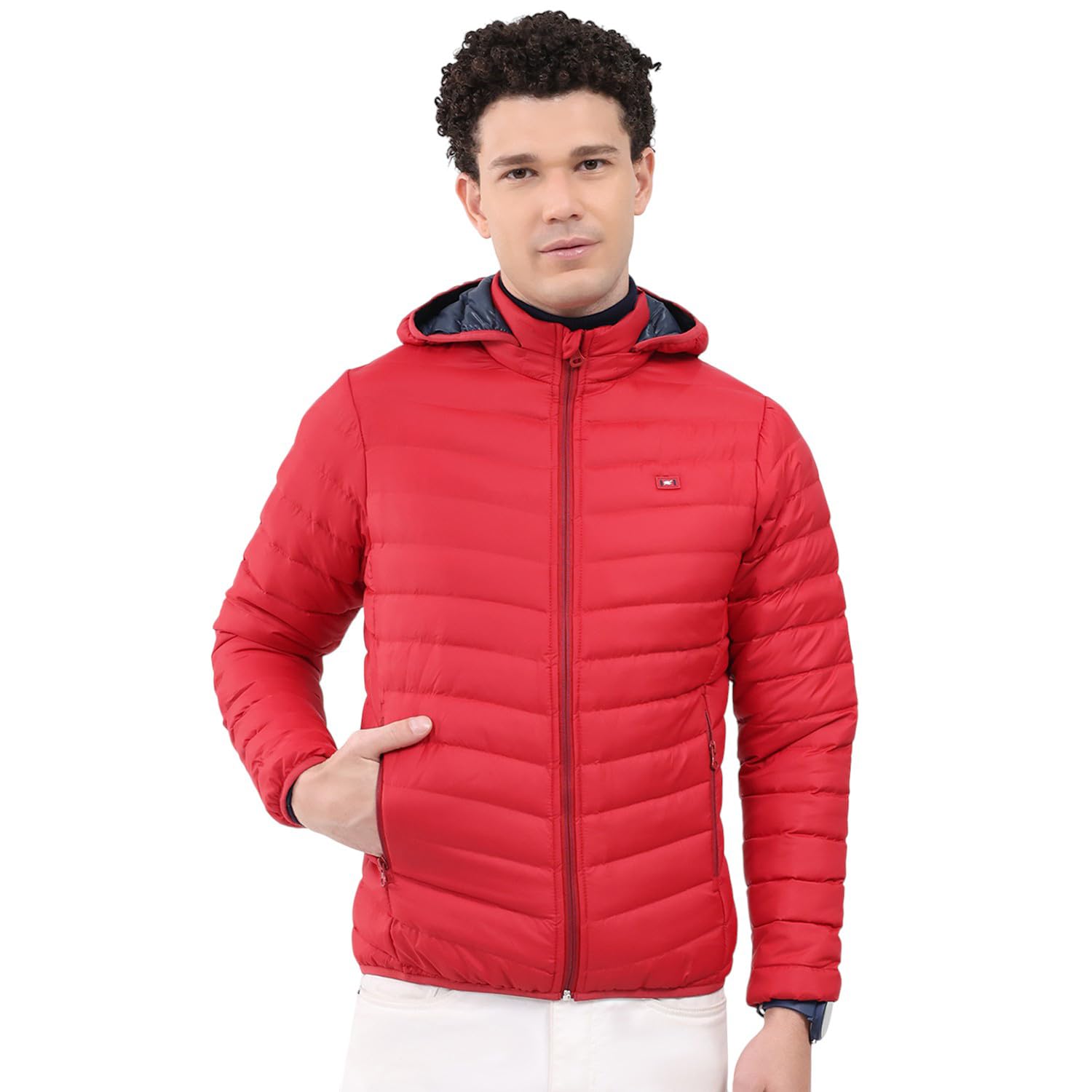 Monte Carlo Men’s Regular Fit Solid Hooded Neck Full Sleeve Winter Jacket | Stylish Warm Design | Soft Comfortable Fabric | Trendy Winter Outerwear for Men (Pack Of 1)