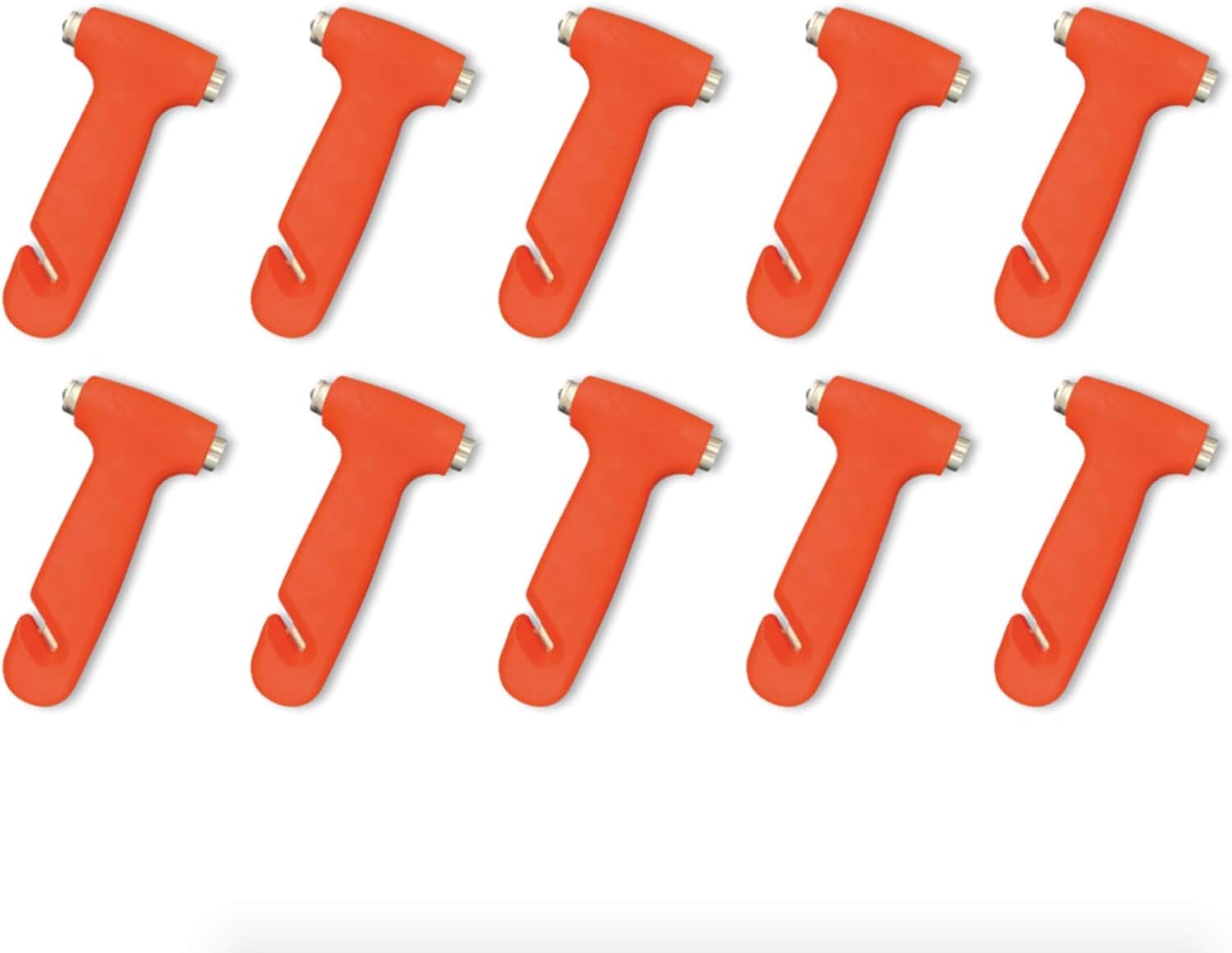 Car Seat Belt Cutter & Window Hammer - Break Free, Escape from A Burning Or Sinking Auto in an Emergency (10-Pack)