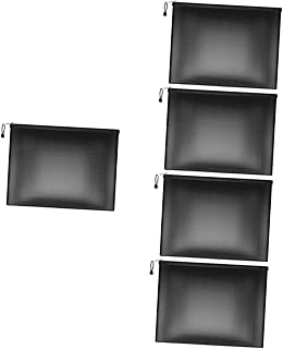 Ciieeo Rack De Arquivos 5 Peças Saco De Arquivo À Prova De Fogo Porta-s Bolsa De Dinheiro Saco De s Saco De Dinheiro À Prova De Fogo Envelope De Arquivo Porta-Arquivos À Prova De Fogo