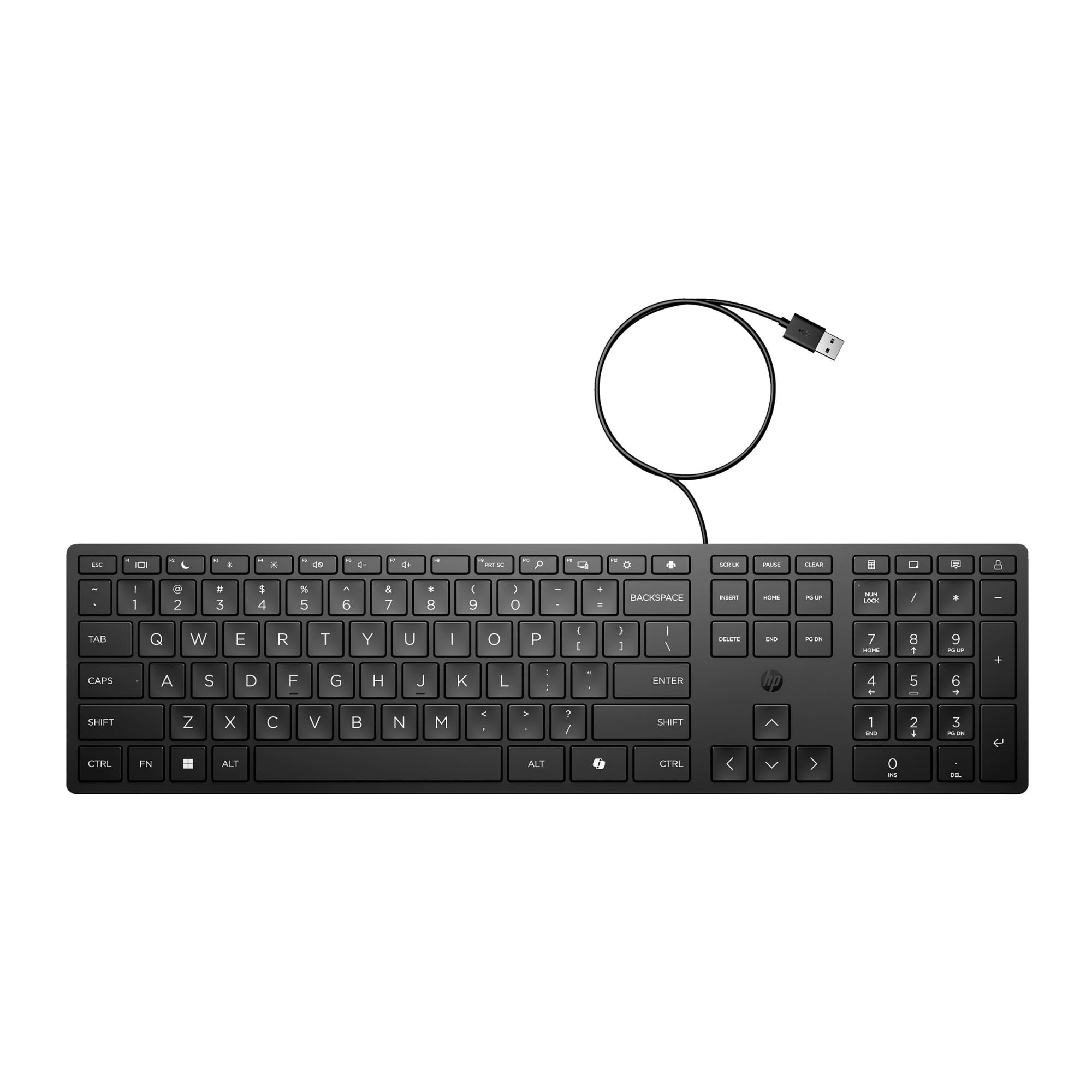 Teclado Oficina Membrana HP 9SR37UT#Abe | USB, Teclado numérico