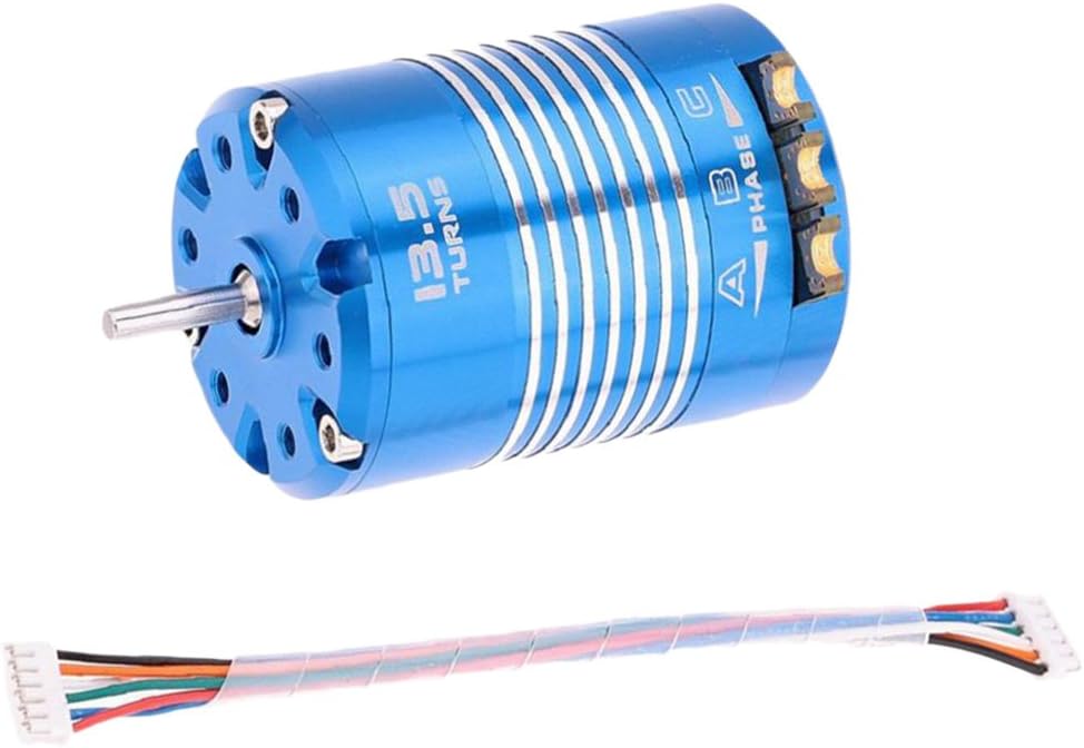 Powerful 540 13.5T Sensored Brushless Motor for 1/10 RC Car Truck Boat - High Efficiency & Long Run Times, Blue, DSN2W0PSLS1S53VEX