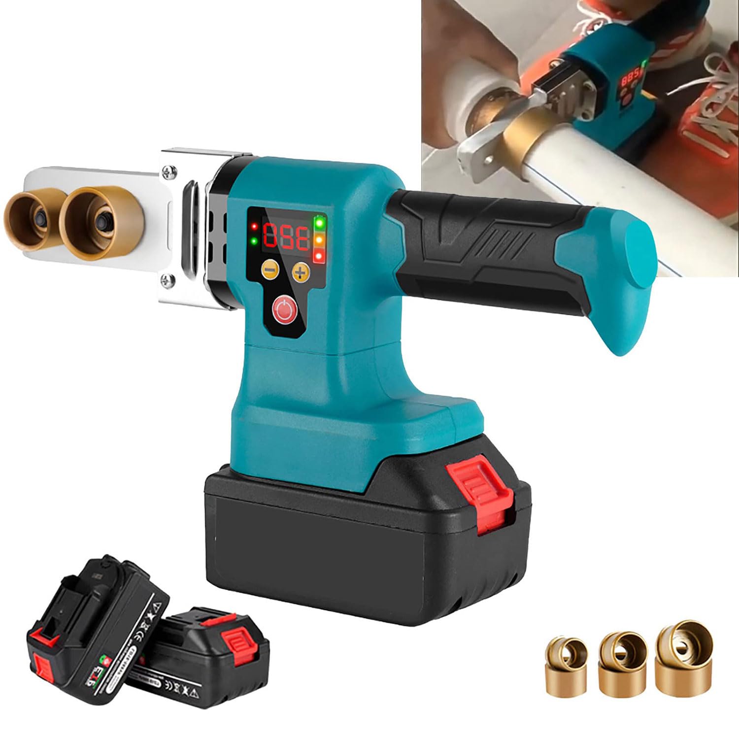 Soudure par fusion portable pour tuyaux PPR avec kit batterie