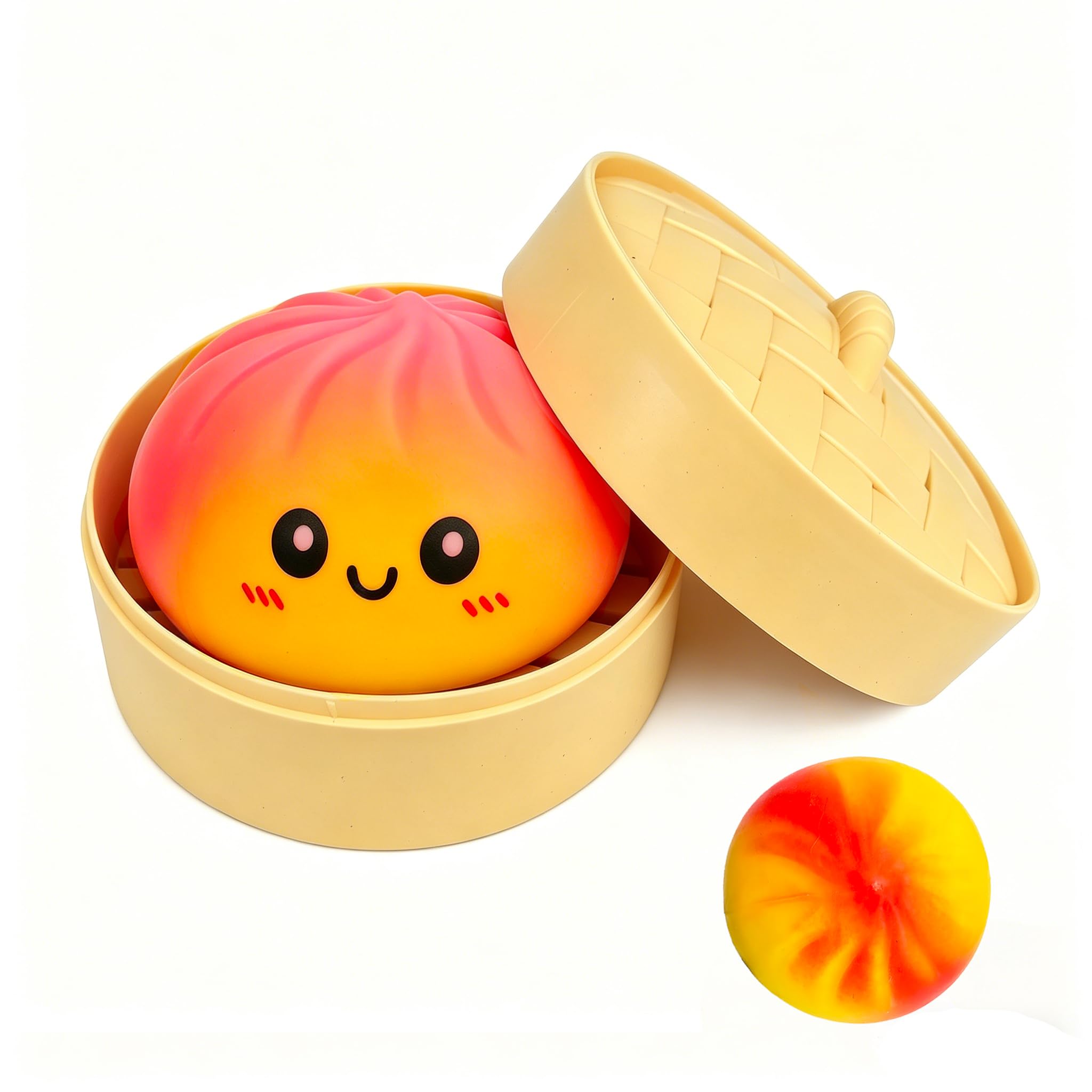 Colorful Dumpling Squishies New Mystery Glitter Squishies Dumpling with Box Stress Relief Balls Sensory Toys Desk Squeeze Toys Gift — view 24