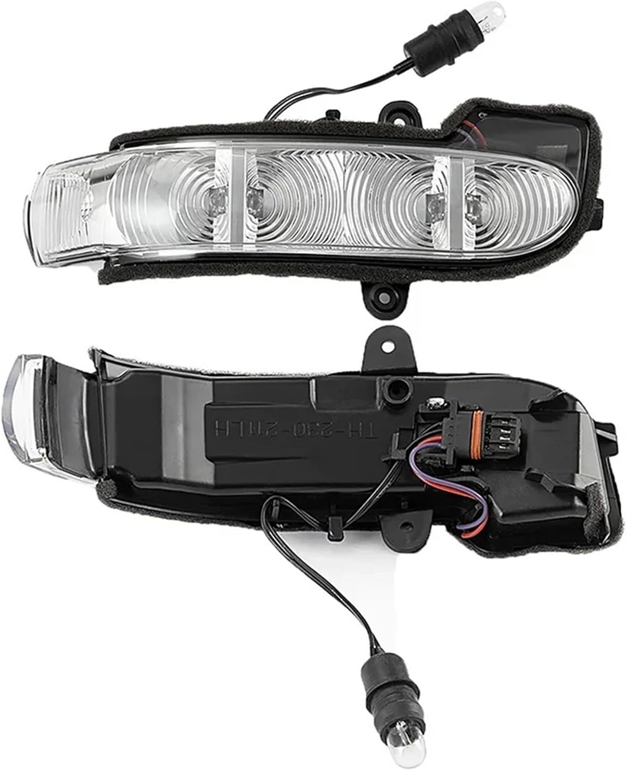 Car Side Rearview Mirror Turn Signal Lights Reversing Indicator Lamp Housing Compatible With Mercedes Benz G E Class W211 S211 W463 W461(A Pair,Type-B)