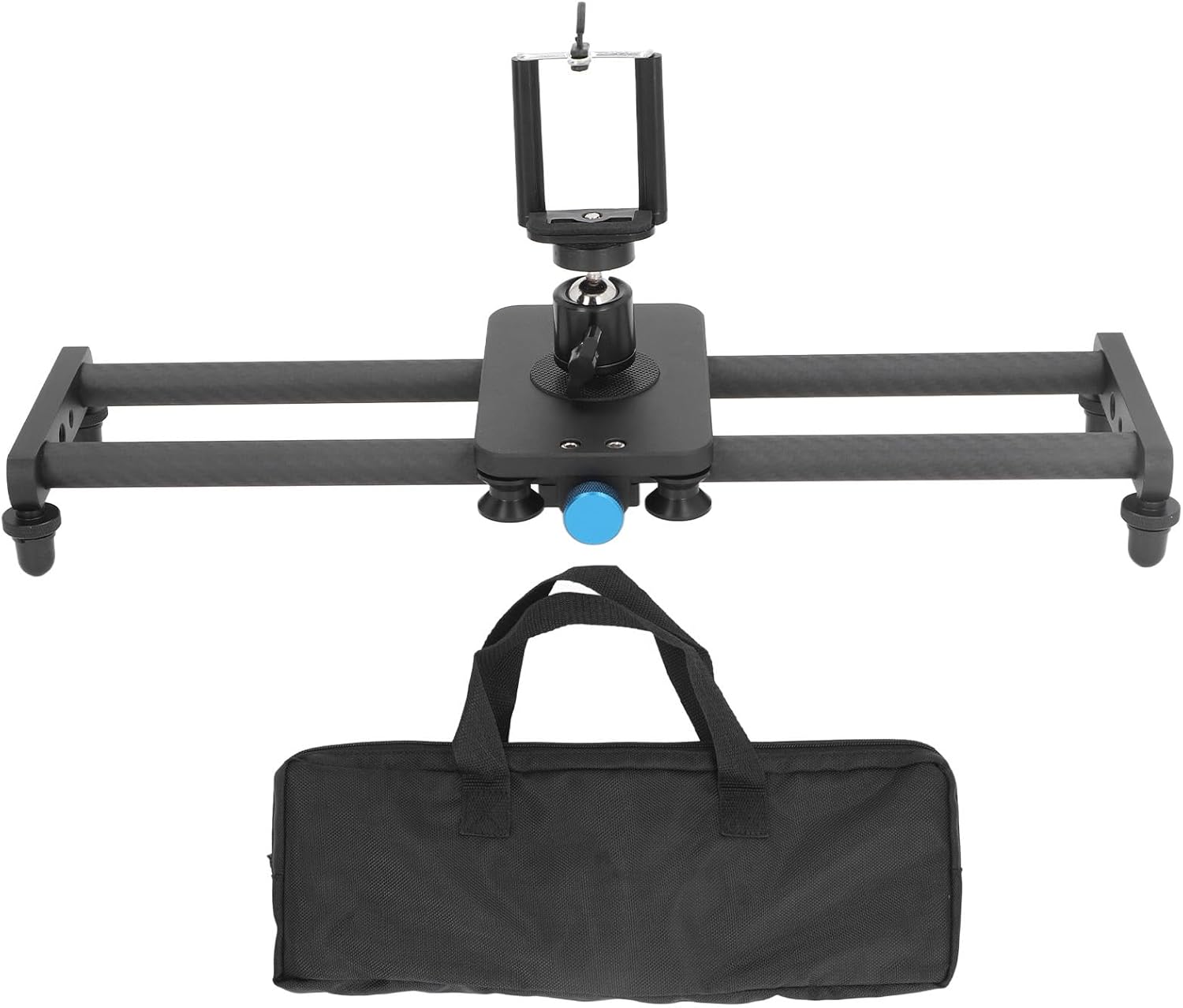 Camera Slider Rail Carbon Slider 16in for Camcorder Phone Load 3kg 6.6lb