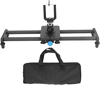 16in 40cm Carbon Fiber Camera Slider, Carbon Fiber Dolly Track Slider Dolly Track Rail for DSLR Camera Phone Photography
