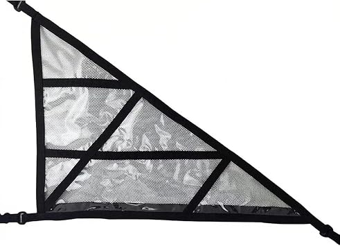 Car Ceiling Cargo Net, 30.7"22" Fits New Cars with 3 Handles, Strengthens Load-Bearing Car Roof Storage Organizer with Double-Layer Mesh for SUV, Truck Camping Road Trip Essentials
