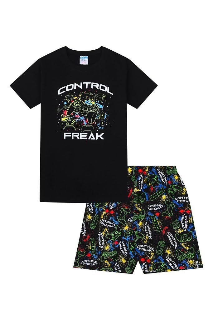 Boys Control Freak Gaming Short Cotton Pyjamas