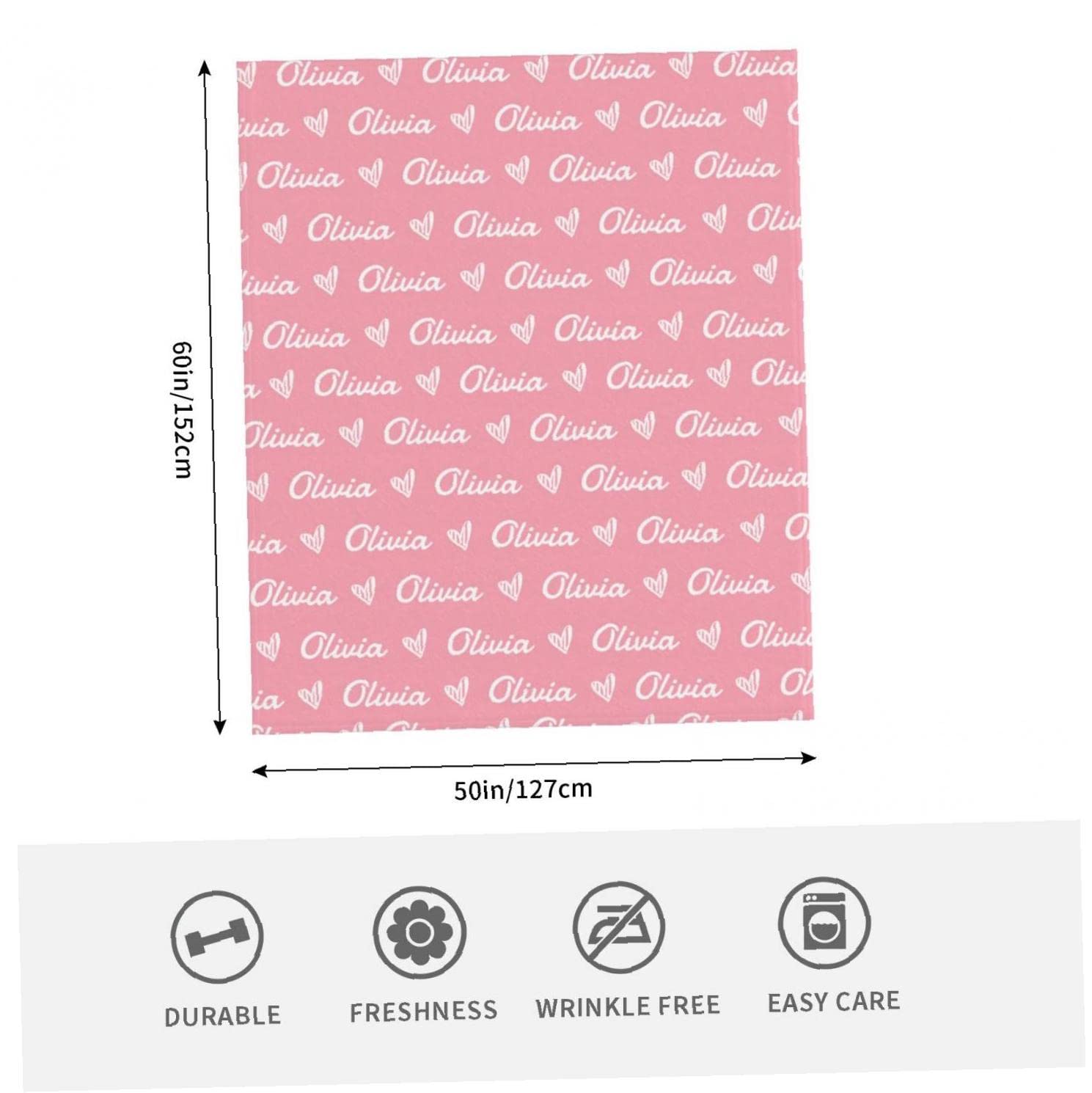 Manta de forro polar de franela personalizada con texto fotográfico para familia, Navidad, cumpleaños, boda, manta gruesa y acogedora para sofá, dormitorio, sala de estar, 50 x 40 pulgadas