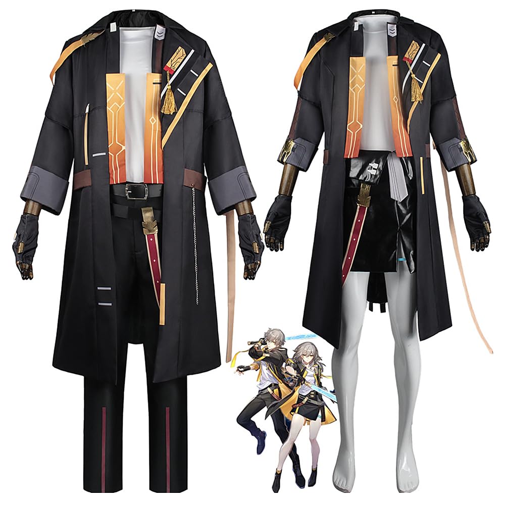 Charous Game Honkai:Star Rail Cosplay Trailblazer Kostüm,Unisex Valiant Uniform Anzug Für Game Performing Cosplay