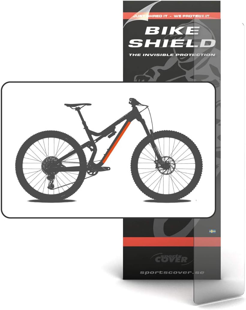 Downtube Shield, Medium, Transparent Gloss