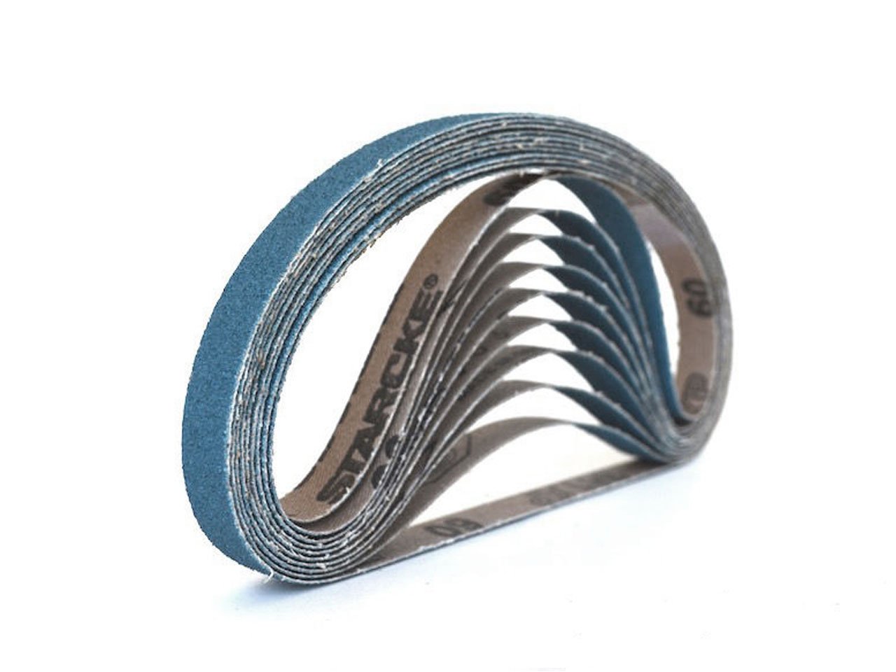 StarckePremium 1/2 x 24 Inch Narrow Air File Sanding Belts - Zirconia Cloth - For Wood And Metal (24 Pack, 60 Grit)