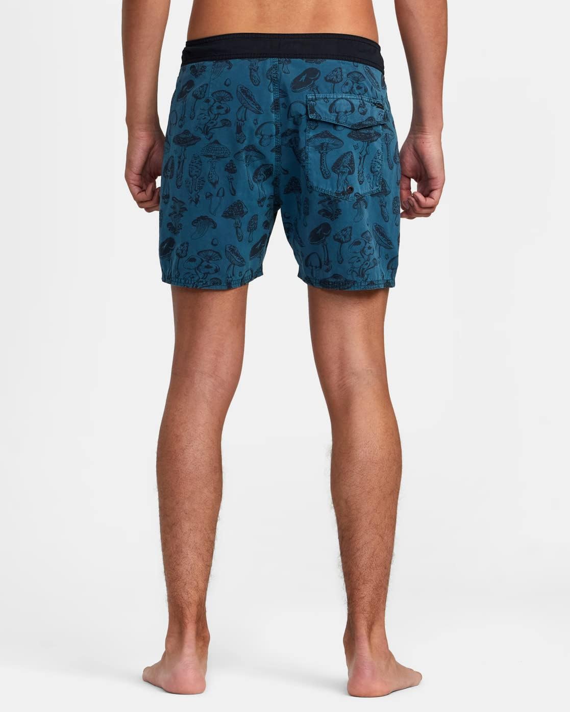 RVCA Mushy Trunk BQH0-Mallard Blue 36 - Men's Dry-Fit Sweat Resistant Active Athletic Performance Short - Beach Lifestyle