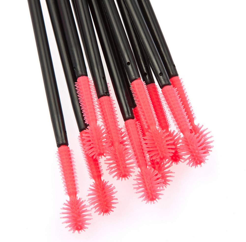 XUMIN 100 Stück Einweg-Wimpernbürsten – Silikon, 10 Cm – Für Mascara, Wimpernverlängerung & Make-up
