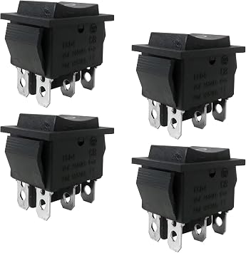 6-Pin Start On Off Switch 4-Pack for Generac GP8000E, GP7500E, GP6500E Electric Start Gas Generators