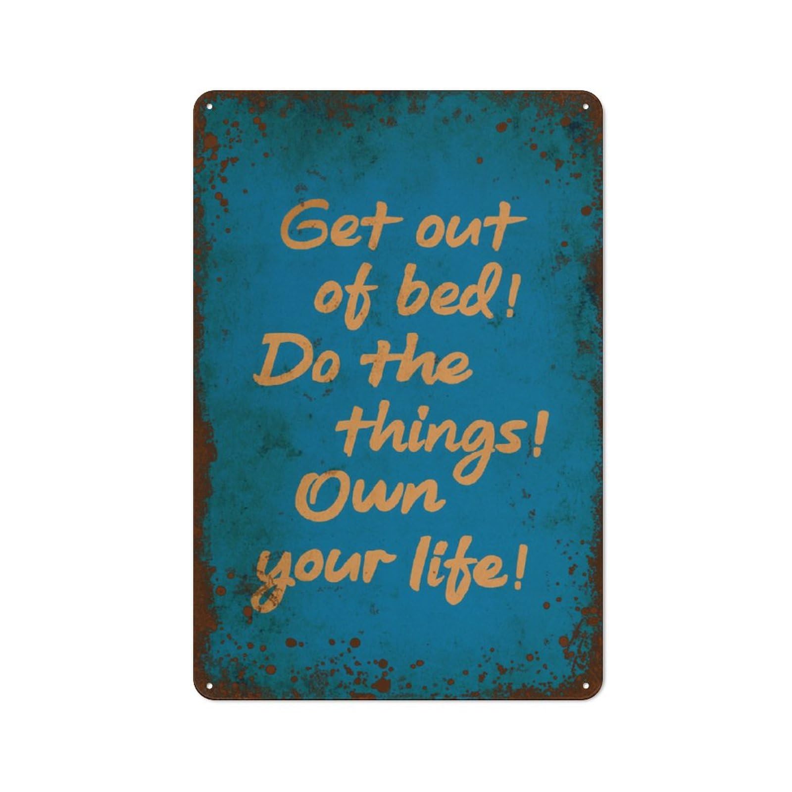 Kwqdozf Style-4 8X12 Inch Motivational Metal Sign, 8X12 Inches, Words & Quotes, Retro, Wall