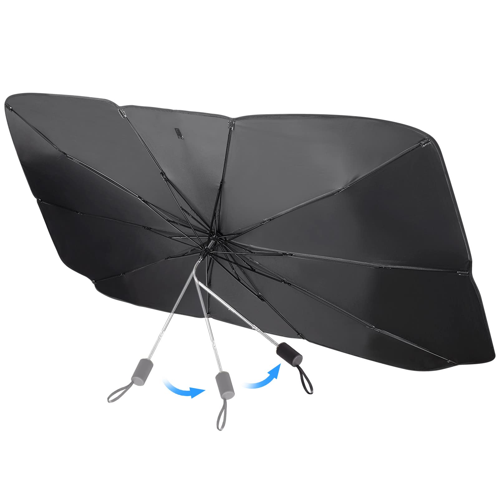 Amazon | 【2023年 曲がる傘柄】JOYTUTUS サンシェード フロント 車用