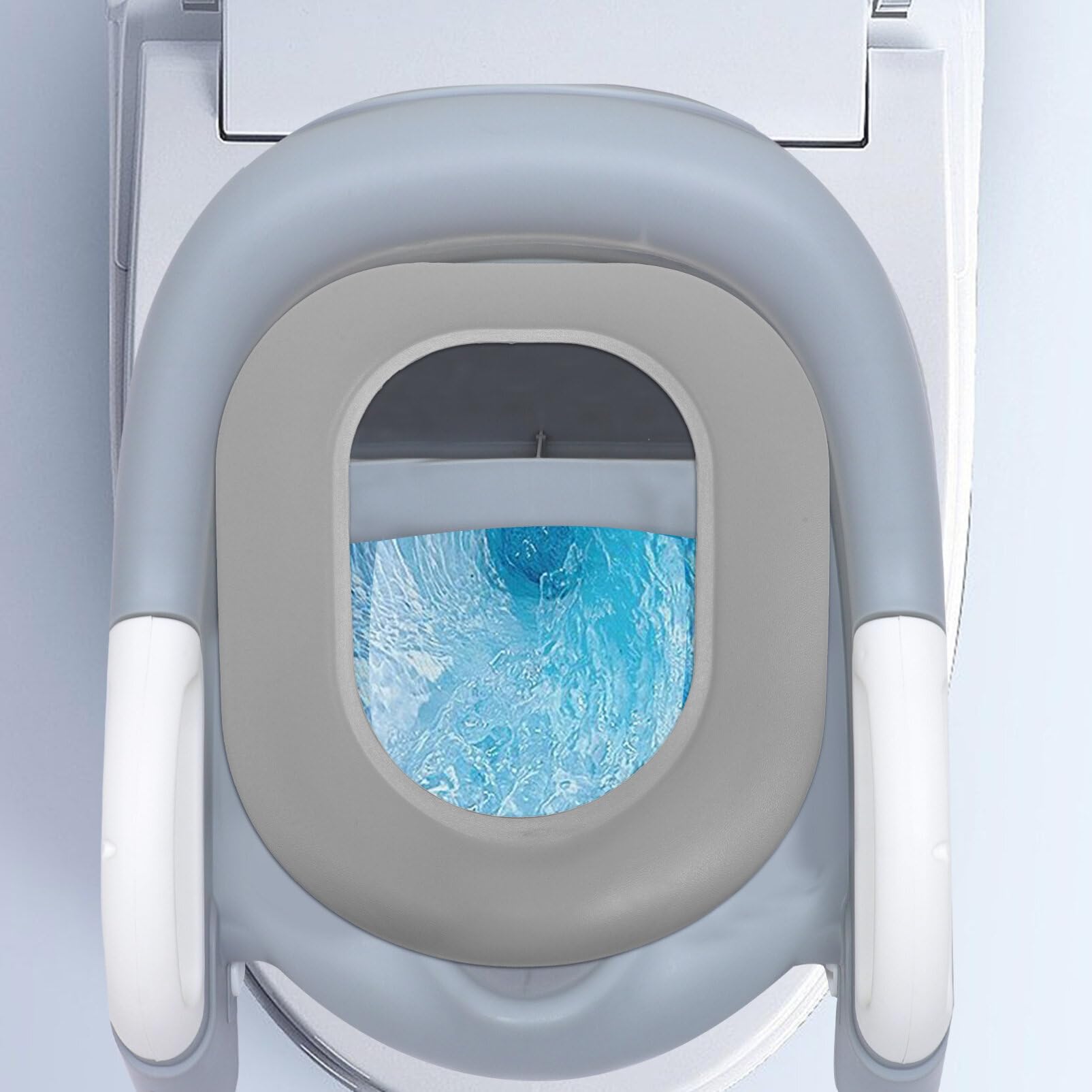 Alasum Toilet Seat Cushion PU Seat Covers Pads Easy Installation Elongated Standard Comfort and Support Donut for Handicap Adults Grey, 27.00X22.00X5.00CM, CP918V23ED18K2U2