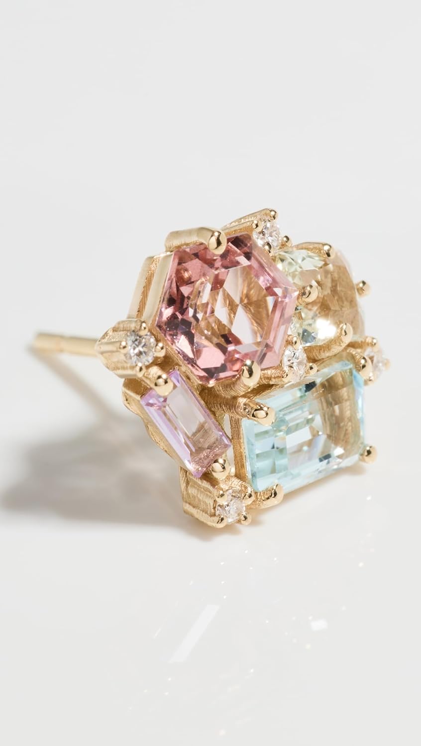 Women's 14k Amalfi Blue Pastel Blossom Studs - Image 3