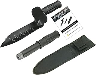 Sponsored Ad - Metal Detector Digger Tool with Extended Handle, NUOSWEK Double Serrated Edge Digger with 7.5 inch Blade, M...