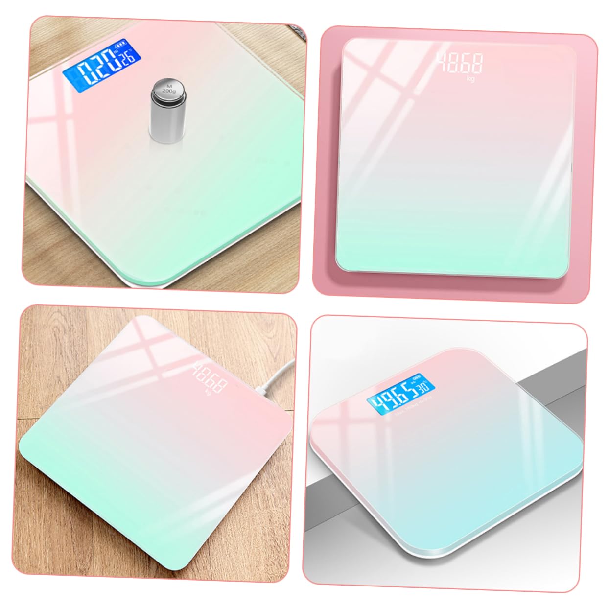 VICASKY Accurate Weight Tracking Digital Scale Electronic Newborn Scale Portable Easy Read Display