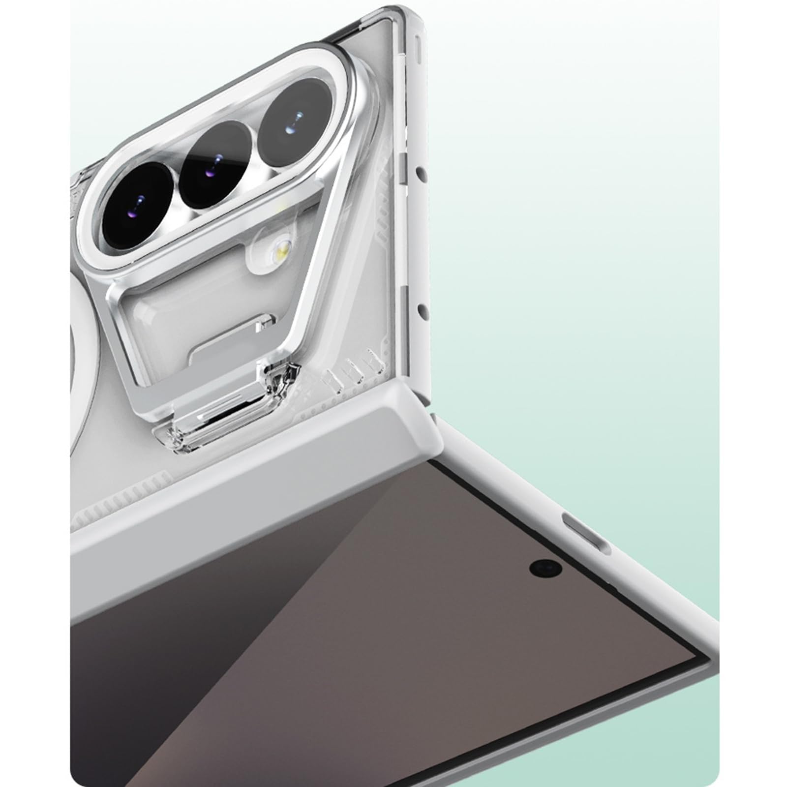 Custodia Per Samsung Galaxy Z Fold 8 Ultra, Trasparente Magnetico Case