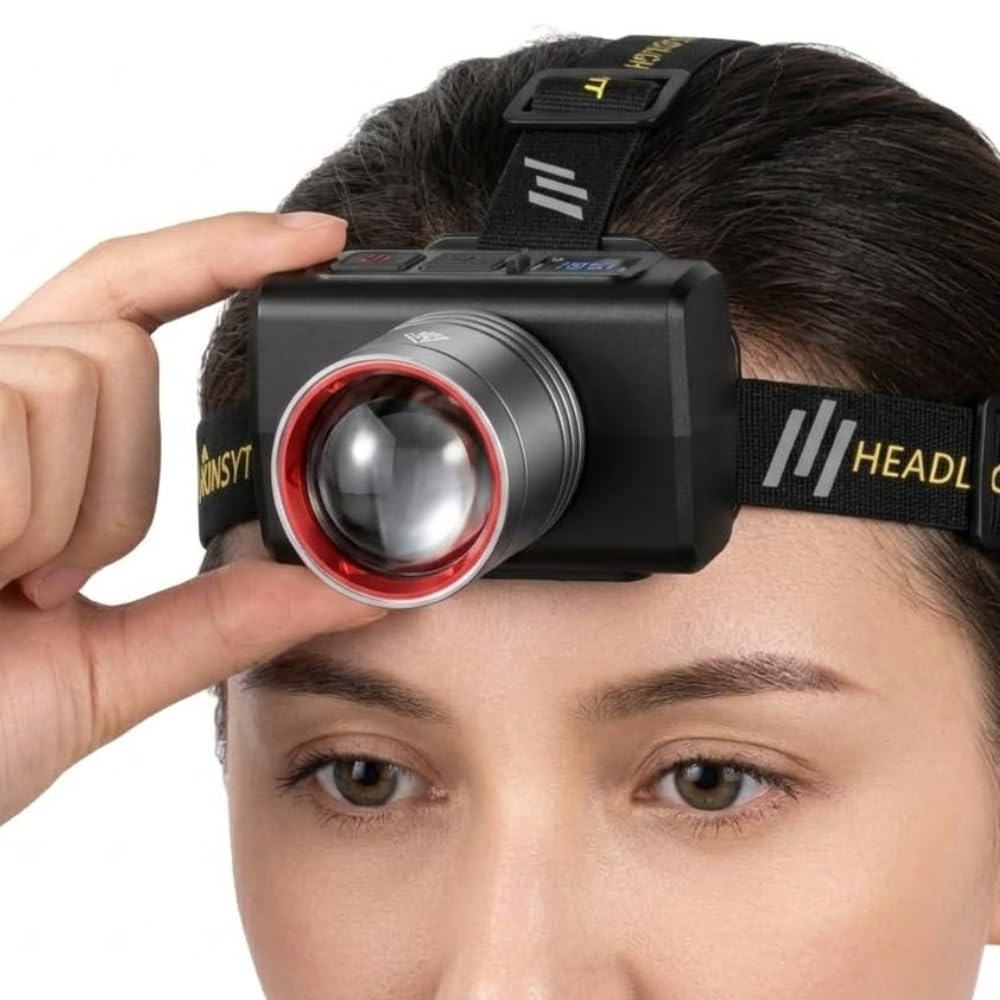 Drumstone (𝐒𝐩𝐞𝐜𝐢𝐚𝐥 𝟏𝟓 𝐘𝐞𝐚𝐫𝐬 𝐖𝐚𝐫𝐫𝐚𝐧𝐭𝐲 Super Bright LED Headlamp Rechargeable, Motion Sensor Head Torch with Adjustable Strap, Waterproof Headlight for Camping, Trekking,-picture-23