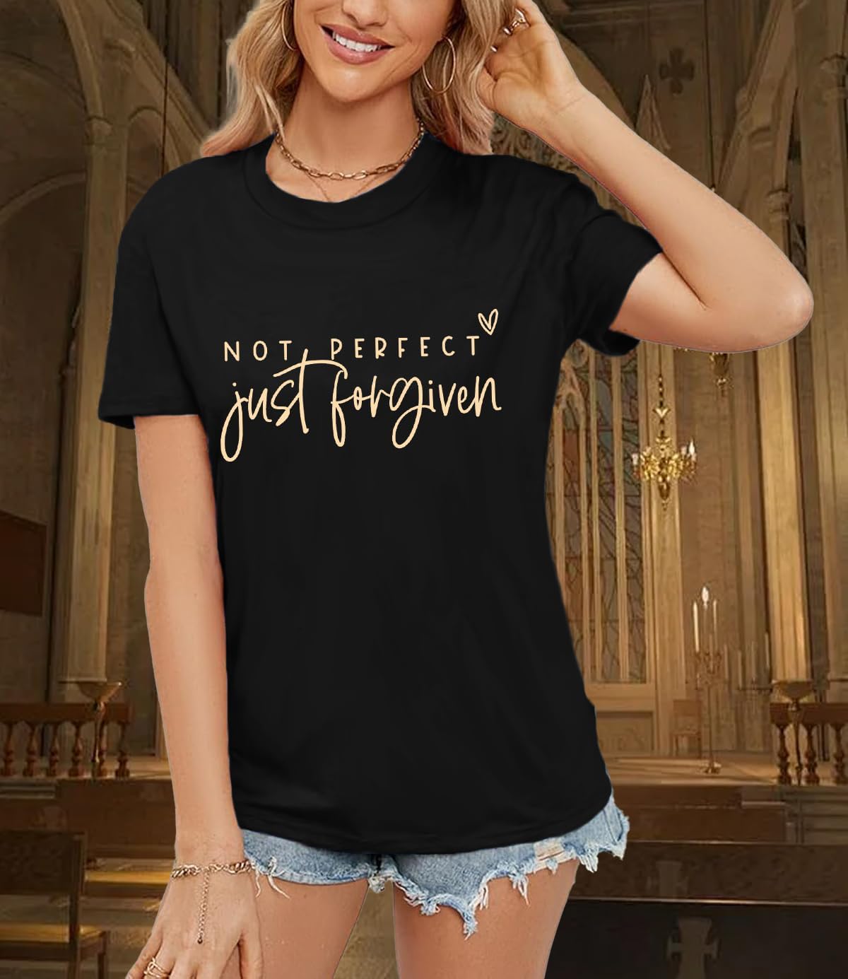 Christian Shirts for Women Jesus Shirt Inspirational Tee Tops - Image 4
