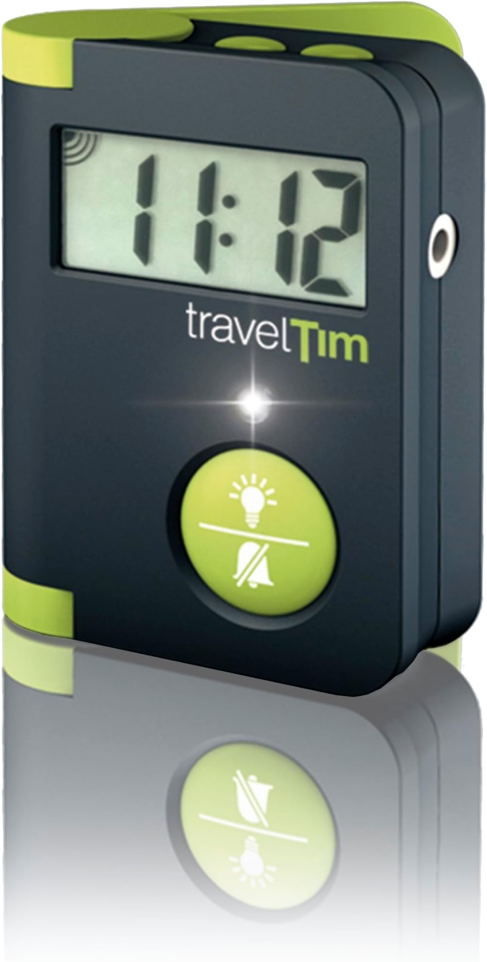 Humantechnik, Travel Tim, Travel Alarm Clock, Green and Black