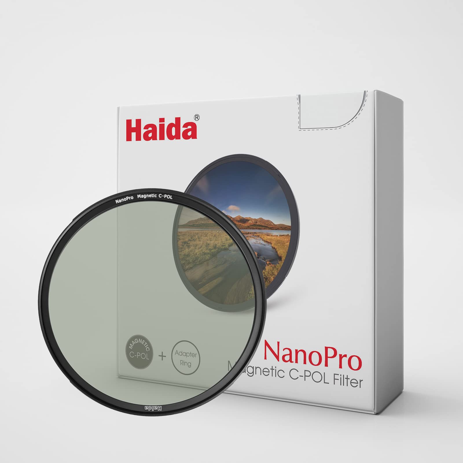 Haida Filtre polarisant circulaire magnétique NanoPro CPL multi-revêtement étanche résistant aux rayures avec bague d'adaptation (95 mm)